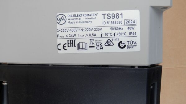 GFA ELEKTROMATEN TS981 centrala sterownik