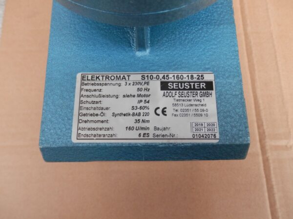 SEUSTER ELEKTROMAT S10-0,45-160-18-25